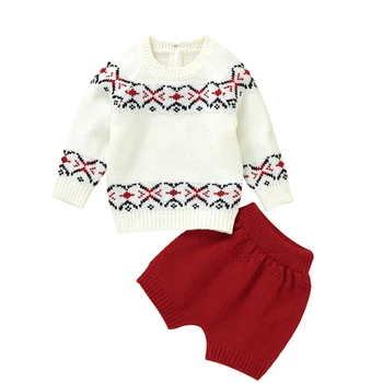 IMCUTE 2020 Autumn Winter Baby Girls Boys Xmas Clothes Sets Print Knit Long Sleeve Sweater Tops Shorts 2pcs Clothing Suit
IMCUTE 2020 Autumn Winter Baby Girls Boys Xmas Clothes Sets Print Knit Long Sleeve Sweater Tops Shorts 2pcs Clothing Suit