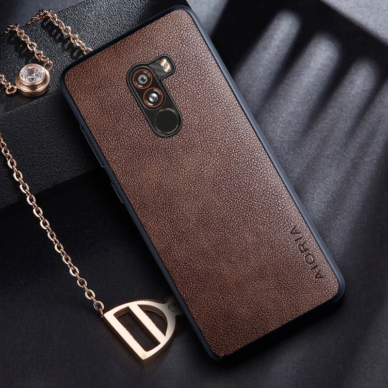 Чехол для Xiaomi Pocophone F1 чехол в стиле ретро деловой дизайн из искусственной кожи