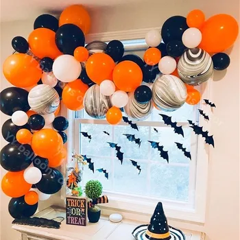 2021 Halloween Party Balloon Garland Arch Orange Black Latex Globos Decoration Bat Halloween Indoor Home NEW YESR Decor Supplies
2021 Halloween Party Balloon Garland Arch Orange Black Latex Globos Decoration Bat Halloween Indoor Home NEW YESR Decor Supplies