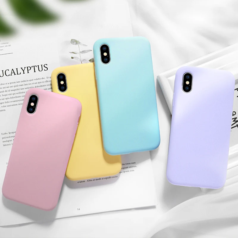 Candy Silicone Case for iPhone 11 Pro XS Max XR X Case Cover for iPhone 7 8 6 6s Plus 5 5s SE Soft TPU Case Cover Rubber Gel
Candy Silicone Case for iPhone 11 Pro XS Max XR X Case Cover for iPhone 7 8 6 6s Plus 5 5s SE Soft TPU Case Cover Rubber Gel