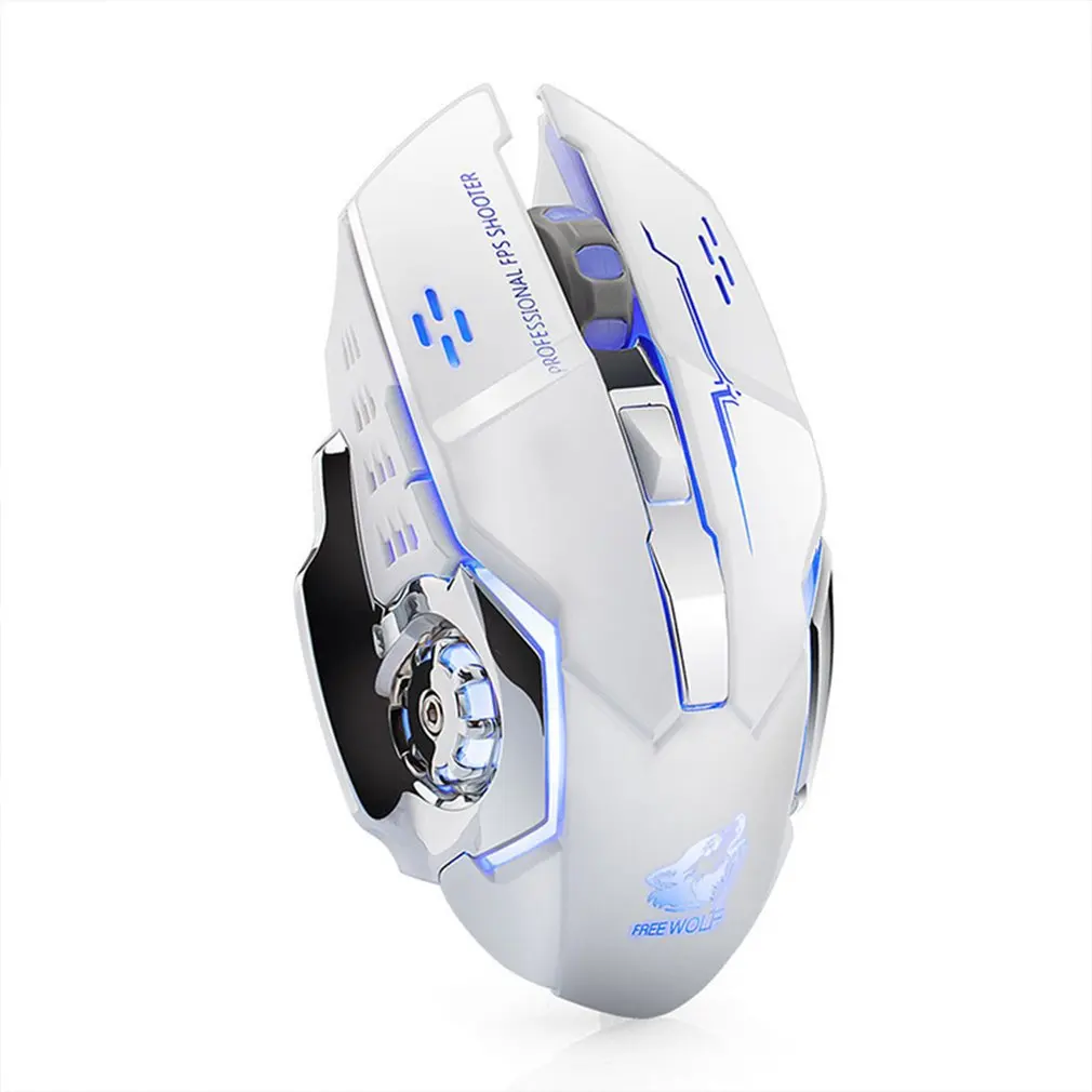 NEW X8 Super Quiet Wireless Gaming Mouse 2400DPI Rechargeable Computer Mouse Optical Gaming Gamer Mouse for PC Black
NEW X8 Super Quiet Wireless Gaming Mouse 2400DPI Rechargeable Computer Mouse Optical Gaming Gamer Mouse for PC Black