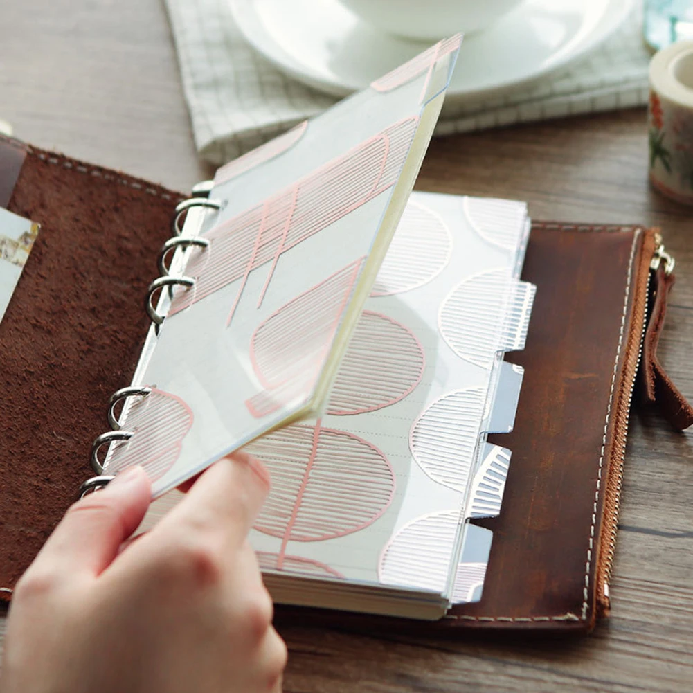 5 Pcs A5/A6 Colored Notebook Index Page Covers Spiral Diary Planner Note Book Category Pages Stationery
5 Pcs A5/A6 Colored Notebook Index Page Covers Spiral Diary Planner Note Book Category Pages Stationery