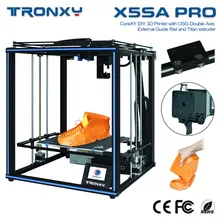 Yükseltilmiş TRONXY 3D yazıcı X5SA-400/X5SA PRO/X5SA 24V DIY dokunmatik ekran otomatik seviye büyük baskı boyutu 3d makinesi ABS filamenti(China)