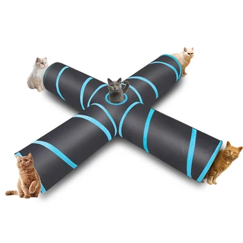 Pets Toys Cat Tunnel 4-way Indoor Cats Dogs Cat Ring Paper Four-way Tunnel Intellectual Benefit Cat Toy Drill Bucket
Pets Toys Cat Tunnel 4-way Indoor Cats Dogs Cat Ring Paper Four-way Tunnel Intellectual Benefit Cat Toy Drill Bucket