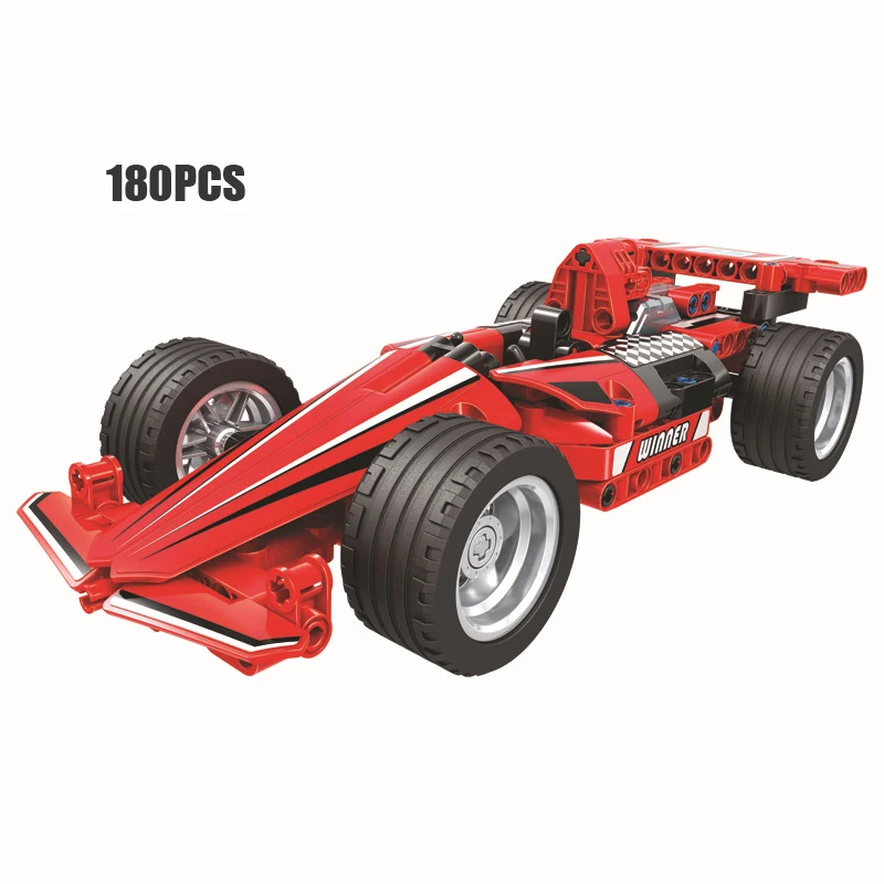 Technics speed Champion red F1 racing car building block Formula vehicle bricks model pull back toys for kids gifts
Technics speed Champion red F1 racing car building block Formula vehicle bricks model pull back toys for kids gifts