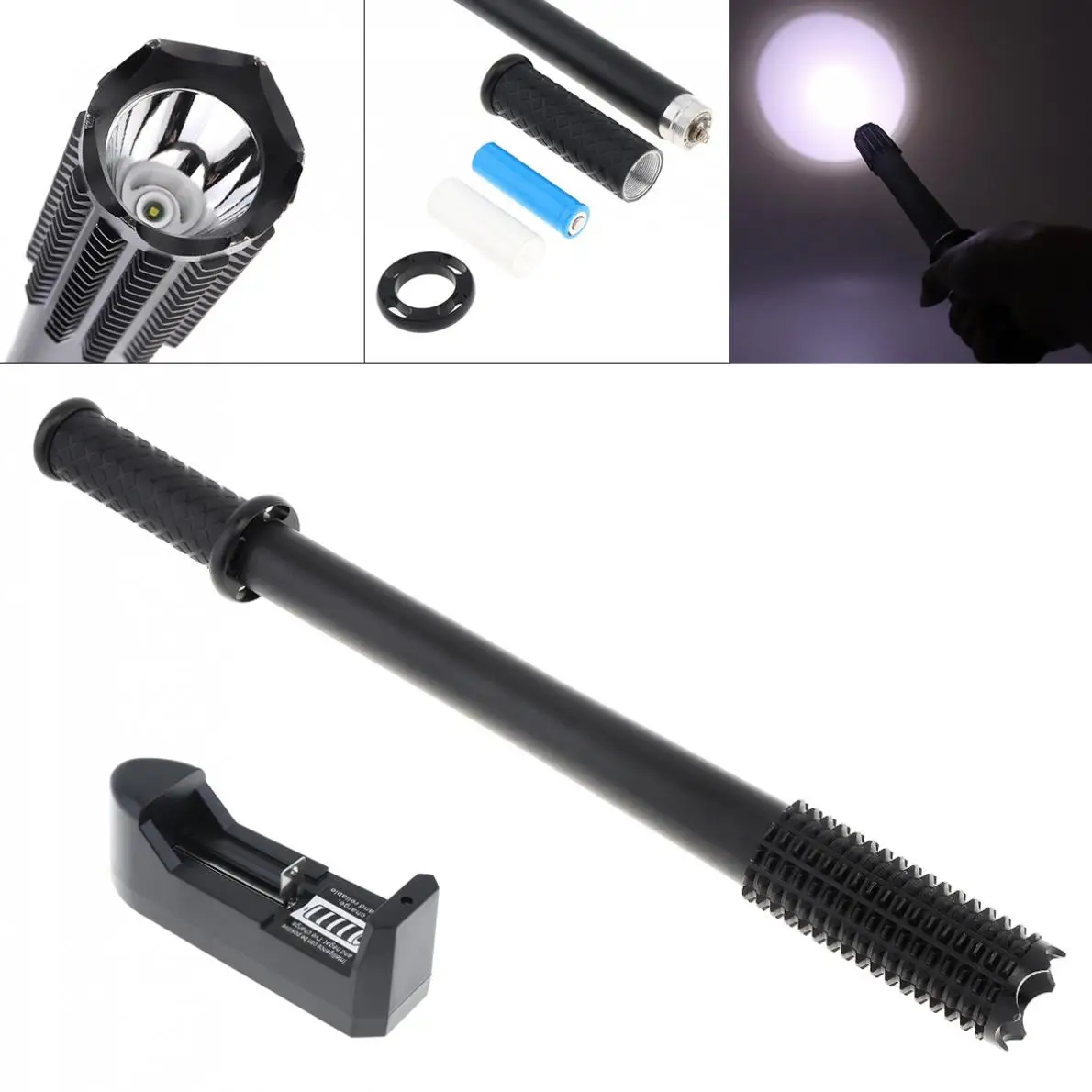700 Lumens Q5 LED 3 Mode Light Extended Edition LED Flashlight with Charger One 18650 Battery for Camping Hiking Hunting US Plug
700 Lumens Q5 LED 3 Mode Light Extended Edition LED Flashlight with Charger One 18650 Battery for Camping Hiking Hunting US Plug