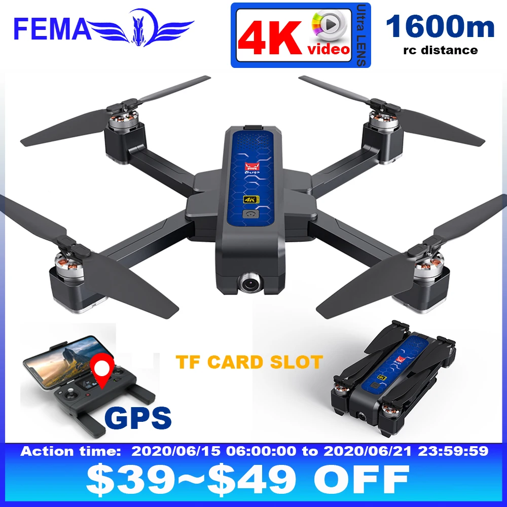 B4W Quadcopter Professional GPS Drone with Camera HD 4K Video 5G WIFI FPV long distance Brushless Foldable RC Drones VS X12
B4W Quadcopter Professional GPS Drone with Camera HD 4K Video 5G WIFI FPV long distance Brushless Foldable RC Drones VS X12