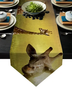 Giraffe Forest Water Yellow Table Runner Table Flag Home Party Decorative Tablecloth Table Runners
Giraffe Forest Water Yellow Table Runner Table Flag Home Party Decorative Tablecloth Table Runners