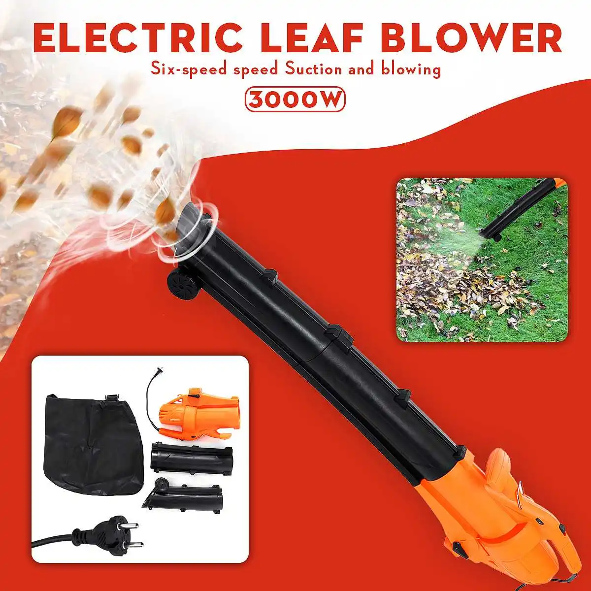 3000W 6 Speed 220V Electric Air Blower Vacuum Blowing Shredder Machine Dust Collector Hand Leaf Blower Fan Computer Cleaner
3000W 6 Speed 220V Electric Air Blower Vacuum Blowing Shredder Machine Dust Collector Hand Leaf Blower Fan Computer Cleaner