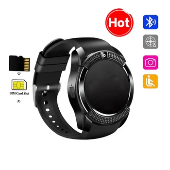 V8 Sport Men Smart Watch sim card camera rounded Answer Call Dial Call Smartwatch Heart Rate Fitness Tracker Smart Bracelet
V8 Sport Men Smart Watch sim card camera rounded Answer Call Dial Call Smartwatch Heart Rate Fitness Tracker Smart Bracelet