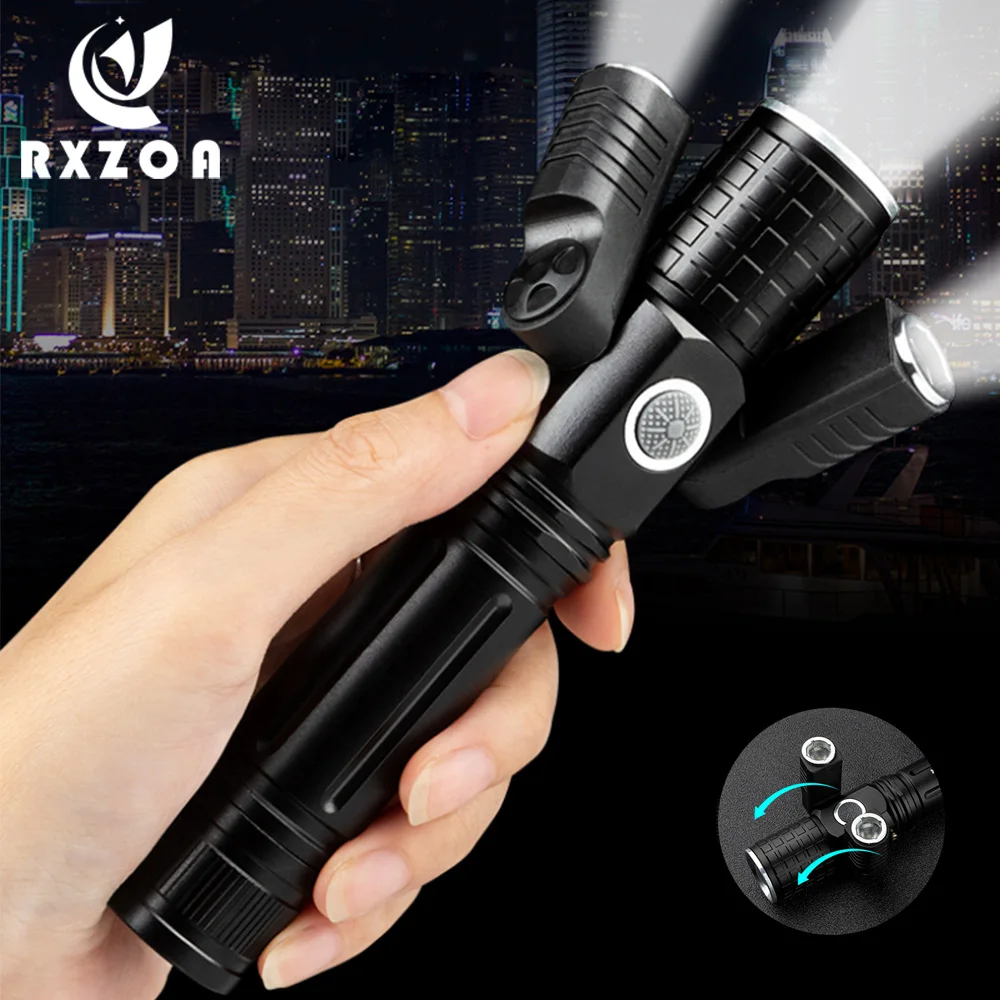 Deformable Super Bright LED Flashlight Torch 1T6+2XPE Zoomable 4 lighting modes Waterproof Flashlamp For camping, hunting
Deformable Super Bright LED Flashlight Torch 1T6+2XPE Zoomable 4 lighting modes Waterproof Flashlamp For camping, hunting