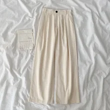 Straight Pants Women Loose Pants 2021 Cotton Vintage Corduroy High Waist Loose Slim Solid Casual Straight-Leg Pants Street Style
Straight Pants Women Loose Pants 2021 Cotton Vintage Corduroy High Waist Loose Slim Solid Casual Straight-Leg Pants Street Style