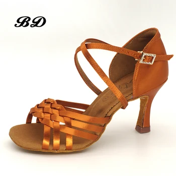 National Standard Dance Shoes Dancing Ballroom Latin Dance Shoes Women Imported Silk Satin BD 2360-1 Cha cha SALSA Heel cover
National Standard Dance Shoes Dancing Ballroom Latin Dance Shoes Women Imported Silk Satin BD 2360-1 Cha cha SALSA Heel cover