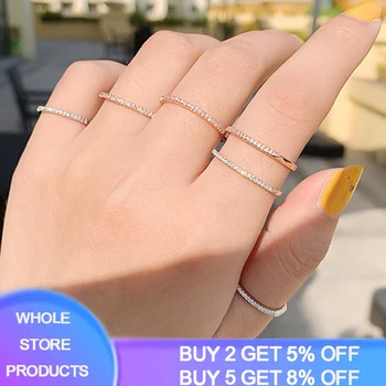 Fine Circle 1mm CZ Wedding Ring 925 Sterling Silver Stackable Ring for Women Anniversary Ring Eternity Band Silver 925 Jewelry
Fine Circle 1mm CZ Wedding Ring 925 Sterling Silver Stackable Ring for Women Anniversary Ring Eternity Band Silver 925 Jewelry