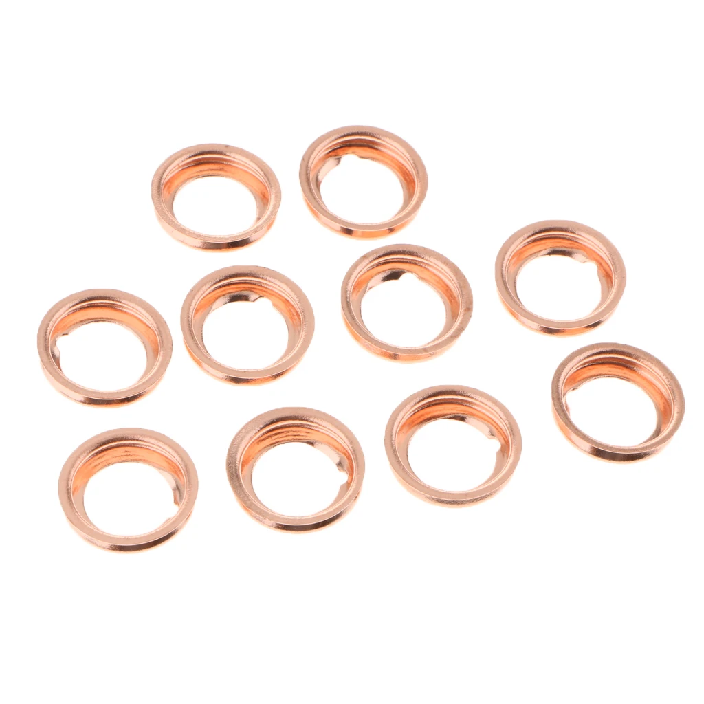 Copper Oil Drain Plug Gasket for Nissan Quest/Rogue/Sentra/Van/Versa - Fits M11, Pack of 10 Copper Oil Drain Plug Gasket for Nissan Quest/Rogue/Sentra/Van/Versa - Fits M11, Pack of 10
