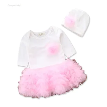 Childrenswear Spring Cute Gauze Romper + Hat 
Childrenswear Spring Cute Gauze Romper + Hat