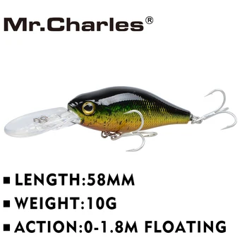 Mr.Charles CMC011 Fishing Lure 58mm 10g 0-1.8m Floating Popper Swimbait 3D Eyes Crankbaits Hard Bait High Carbon Steel Hook
Mr.Charles CMC011 Fishing Lure 58mm 10g 0-1.8m Floating Popper Swimbait 3D Eyes Crankbaits Hard Bait High Carbon Steel Hook