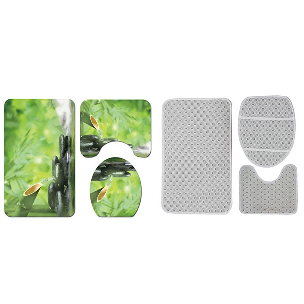 New 4pcs Soft Toilet Lid Cover Anti Slip Chinese Bamboo Bathroom Floor Printed Bath Mat Set Shower Curtain Hotel Home Polyester
New 4pcs Soft Toilet Lid Cover Anti Slip Chinese Bamboo Bathroom Floor Printed Bath Mat Set Shower Curtain Hotel Home Polyester