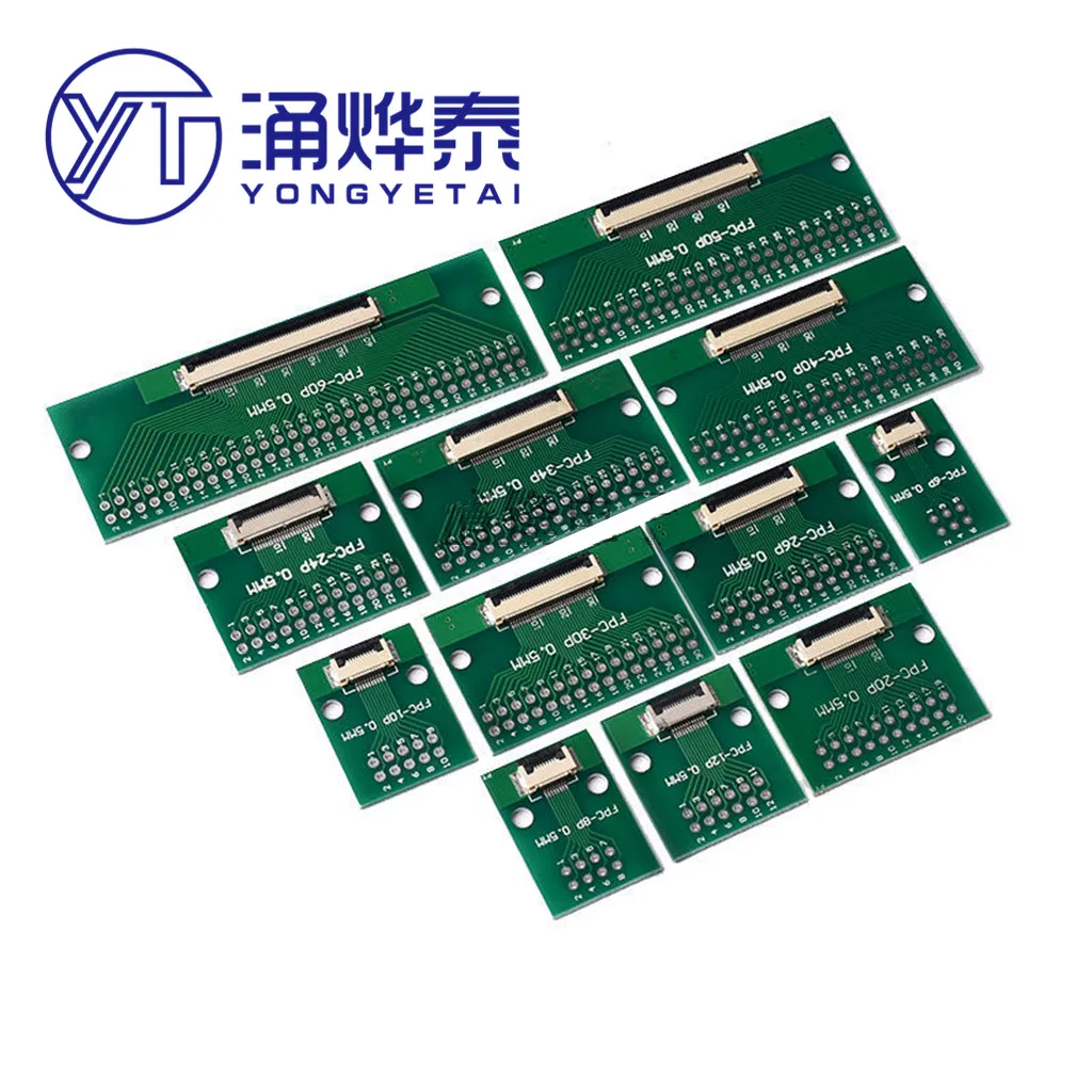 YYT 2PCS FPC/FFC flexible cable adapter board double-sided 0.5MM 1.0MM to 2.54 6-60
YYT 2PCS FPC/FFC flexible cable adapter board double-sided 0.5MM 1.0MM to 2.54 6-60