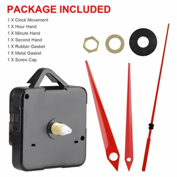 DIY Wall Quartz Clock Movement Mechanism Replacement Tool Parts Set Red Hands Clock Movement Rubber Gasket
DIY Wall Quartz Clock Movement Mechanism Replacement Tool Parts Set Red Hands Clock Movement Rubber Gasket