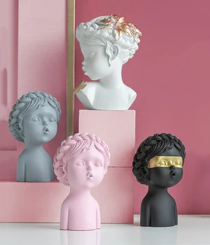 Resin Sculpture Flower Fairy Vase Flower Pot Modern Home Desktop Storage Two-piece Crafts Decoration Abstract Wreath Figurines
Resin Sculpture Flower Fairy Vase Flower Pot Modern Home Desktop Storage Two-piece Crafts Decoration Abstract Wreath Figurines