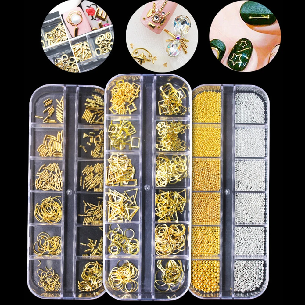 12 Grids New Nail Art Decorations High Quality Gold Silver Metal Glitter Sequins Woman Diy Nail Jewelry Materials
12 Grids New Nail Art Decorations High Quality Gold Silver Metal Glitter Sequins Woman Diy Nail Jewelry Materials