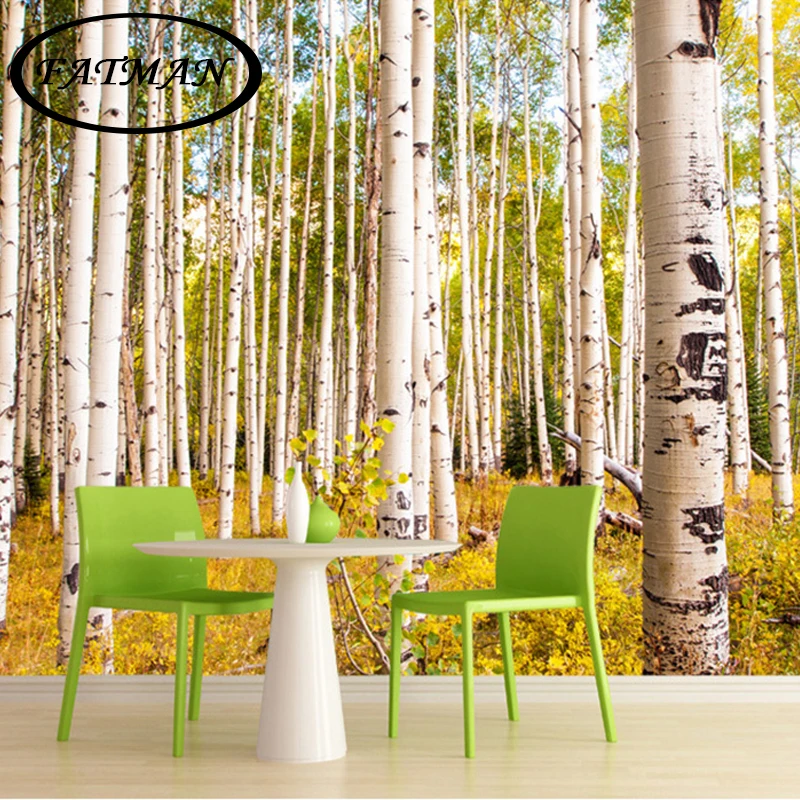 Dropshipping Custom 3D Photo Wallpaper Birch Trees Forest Nature 3d Bedroom Office Mural Wallpaper Papel De Parede 
Dropshipping Custom 3D Photo Wallpaper Birch Trees Forest Nature 3d Bedroom Office Mural Wallpaper Papel De Parede