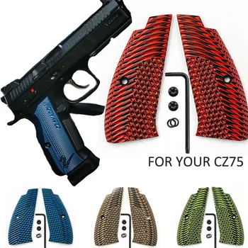 1pair CZ75 Aluminum Grips for CZ 75 Full Size, SP-01 Series, CZ75 Shadow 2, 75B BD, with Screws 
1pair CZ75 Aluminum Grips for CZ 75 Full Size, SP-01 Series, CZ75 Shadow 2, 75B BD, with Screws