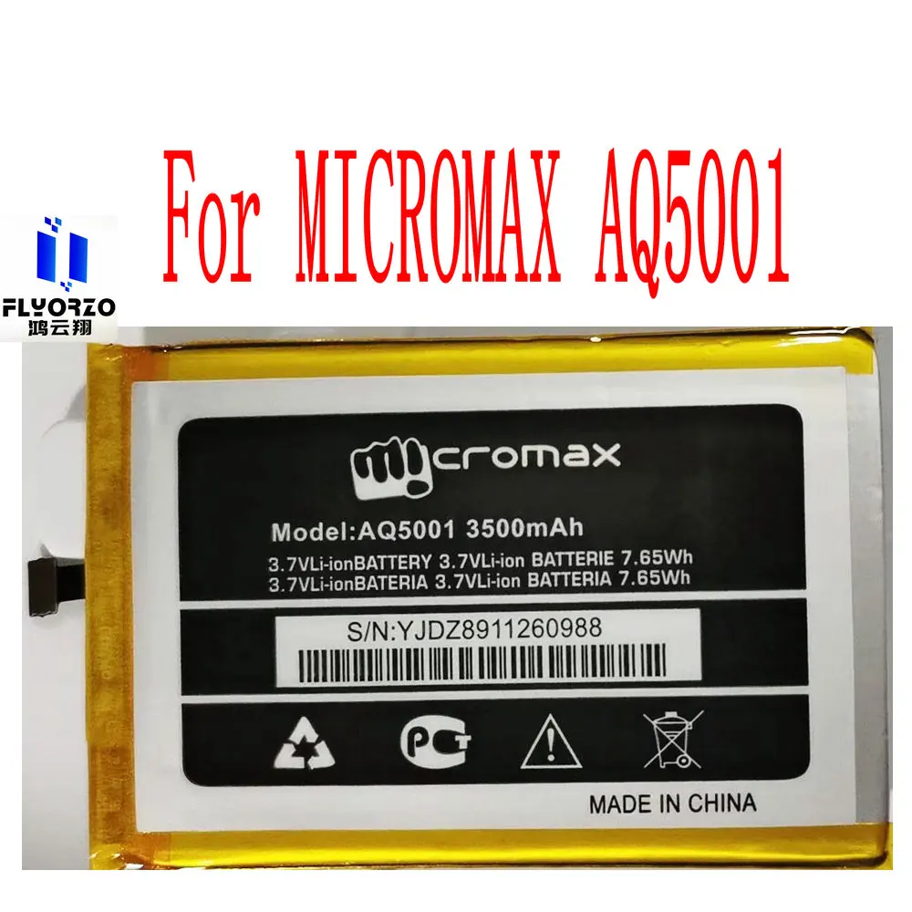 Brand new 3500mAh AQ5001 Battery For MICROMAX Mobile Phone | Мобильные телефоны и аксессуары