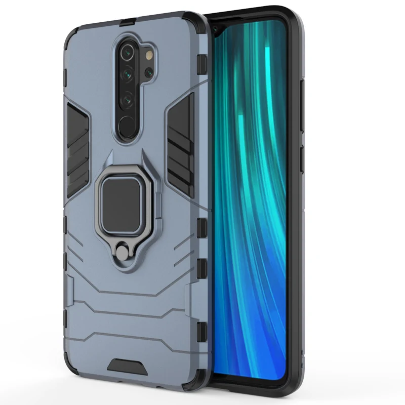 Роскошный защитный чехол для Xiaomi Note 7 8 Pro с кольцом на палец задняя крышка Etui Xiomi