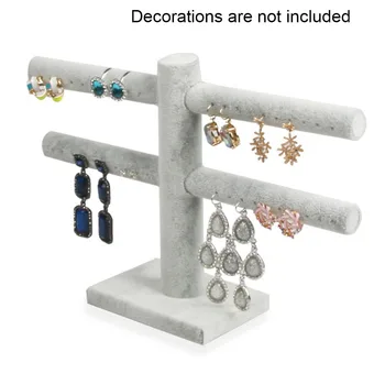 2 Tier Practical Detachable Display Earring Stand Collection Jewelry Storage Velvet Home Desktop Free Standing Bedroom T Shape 
2 Tier Practical Detachable Display Earring Stand Collection Jewelry Storage Velvet Home Desktop Free Standing Bedroom T Shape