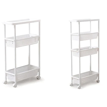 Space Kitchen Storage Rack Shelf Slim Slide Tower Movable Assemble Thickened Plastic Bathroom Shelf Wheels Space Saving Organize
Space Kitchen Storage Rack Shelf Slim Slide Tower Movable Assemble Thickened Plastic Bathroom Shelf Wheels Space Saving Organize