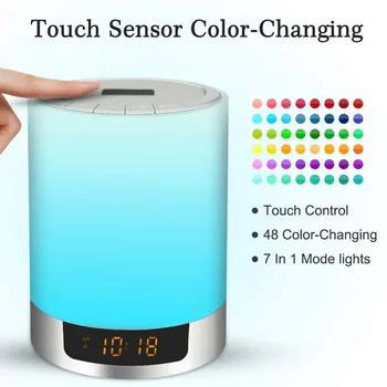 Portable Night Light with Bluetooth Speaker Speaker Touch Control Color LED Bedside Table Lamp Smart Music#G30
Portable Night Light with Bluetooth Speaker Speaker Touch Control Color LED Bedside Table Lamp Smart Music#G30