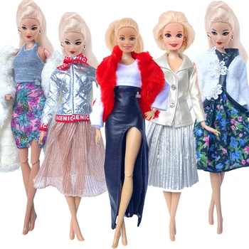 Barbiees Doll Dress Fur Coat Leather Skirt Winter Warm New Fashion Multicolor Ladies Skirt For Barbies Accessories Kids Gift Toy
Barbiees Doll Dress Fur Coat Leather Skirt Winter Warm New Fashion Multicolor Ladies Skirt For Barbies Accessories Kids Gift Toy