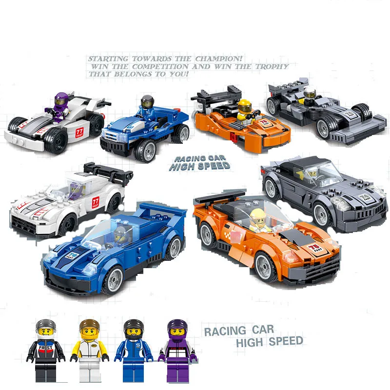 619PCS New Enlighten Speed Champion Figures Technic Models Armours Racing Car Building Blocks High Speed F74 Children Toy Gift
619PCS New Enlighten Speed Champion Figures Technic Models Armours Racing Car Building Blocks High Speed F74 Children Toy Gift