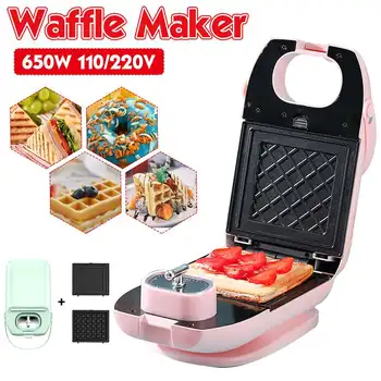 110V/220V Multifunctional Electric Waffle Machine Electric Sandwich Doughnut Cake Waffle Maker Breakfast Machine With Timer
110V/220V Multifunctional Electric Waffle Machine Electric Sandwich Doughnut Cake Waffle Maker Breakfast Machine With Timer
