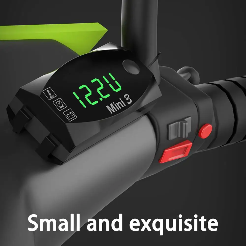 Universal Motorcycle Electronic Clock Thermometer Voltmeter Three-In-One IP67 Waterproof Dust-proof LED Watch Digital Display
Universal Motorcycle Electronic Clock Thermometer Voltmeter Three-In-One IP67 Waterproof Dust-proof LED Watch Digital Display