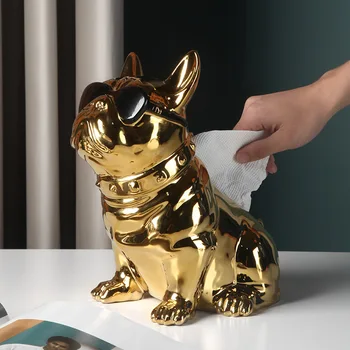 Lovely dog fighting tissue box creative home decoration luxury living room decoration ceramic decoration
Lovely dog fighting tissue box creative home decoration luxury living room decoration ceramic decoration
