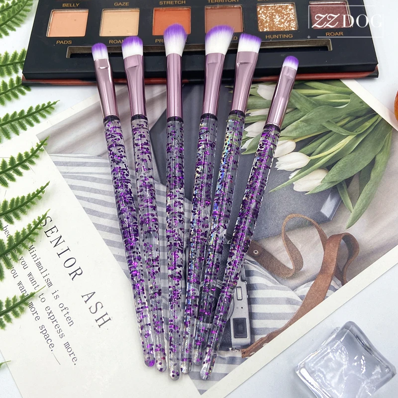 ZZDOG 6Pcs Detail Makeup Brushes Set Professional Acrylic Crystal Handle Cosmetic Tools Eyeshadow Highlight Eyebrow For Make Up
ZZDOG 6Pcs Detail Makeup Brushes Set Professional Acrylic Crystal Handle Cosmetic Tools Eyeshadow Highlight Eyebrow For Make Up