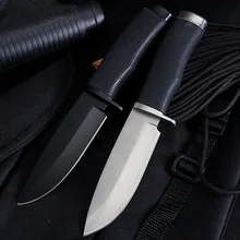 High Hardness Outdoor Tactical Fixed 440C Steel Blade Rubber Handle Camping Hunting Survival Straight Tools with Nylon Sheath
High Hardness Outdoor Tactical Fixed 440C Steel Blade Rubber Handle Camping Hunting Survival Straight Tools with Nylon Sheath