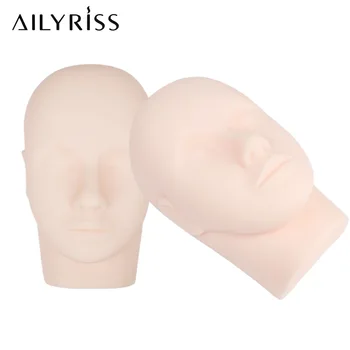 

Silicone Practice Training Head Rubber Cosmetology Mannequin Doll Face Head for Eyelashes Grafting Practice Lash Salon Beauty