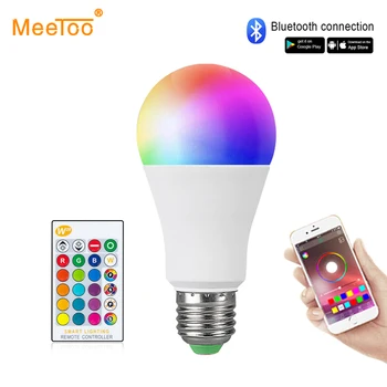 Smart E27 LED Lamp RGB RGBW Bluetooth 4.0 APP Control Smart Light Bulb 5W 10W 15W IR Remote Control LED bulb for Home Lighting
Smart E27 LED Lamp RGB RGBW Bluetooth 4.0 APP Control Smart Light Bulb 5W 10W 15W IR Remote Control LED bulb for Home Lighting