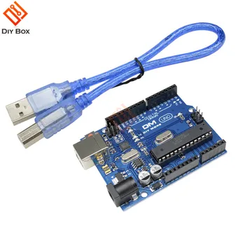 CH340 CH340G USB UNO R3 ATmega328P Module ATMEGA16U2 Board DIY Kit with USB Cable
CH340 CH340G USB UNO R3 ATmega328P Module ATMEGA16U2 Board DIY Kit with USB Cable