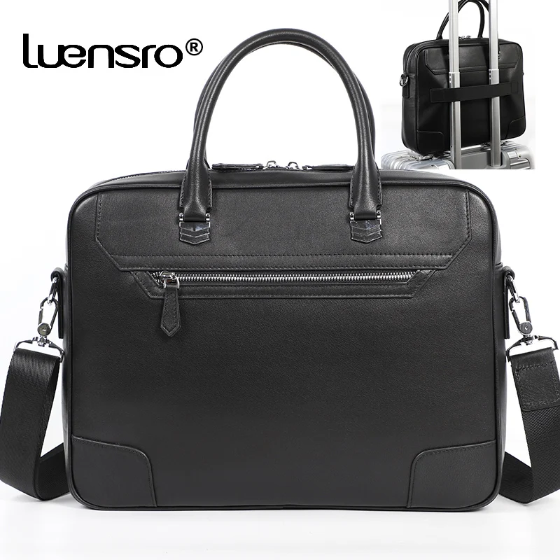 LUENSRO Man Briefcase Genuine Leather Shoulder Laptop Bag Office Bag For Men Briefcases Cow Leather Big Handbag Business Men Bag
LUENSRO Man Briefcase Genuine Leather Shoulder Laptop Bag Office Bag For Men Briefcases Cow Leather Big Handbag Business Men Bag