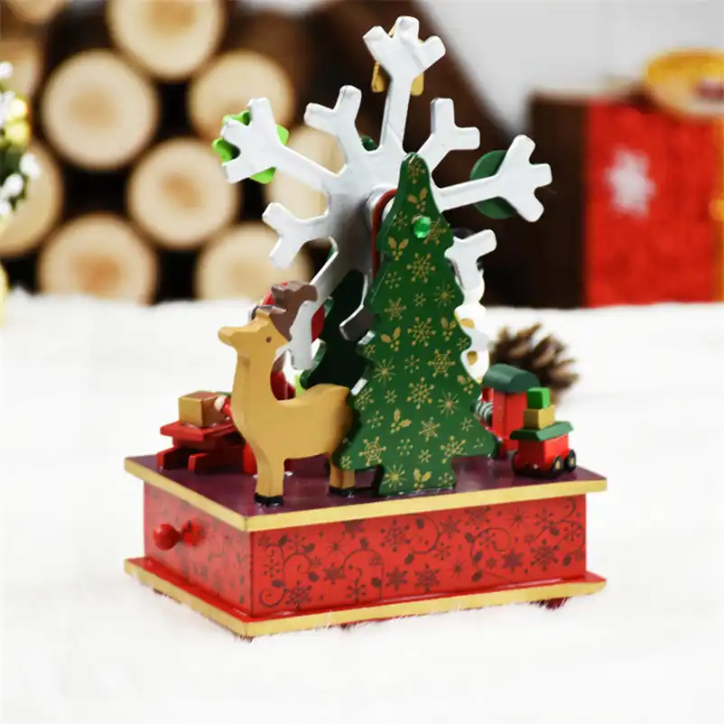 box christmas decorations for home kids new year birthday gift
