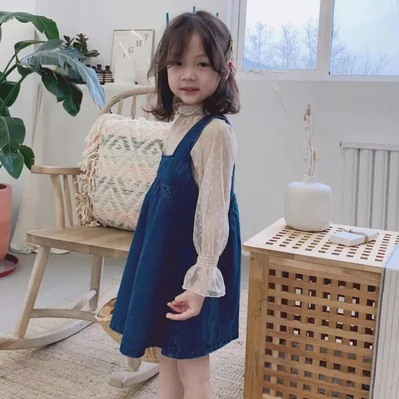 1-7T Spring Baby Girls Children Set Sweet Suit Children Lace Wave Point Print Tops + Vest Skirt Two Pieces
1-7T Spring Baby Girls Children Set Sweet Suit Children Lace Wave Point Print Tops + Vest Skirt Two Pieces