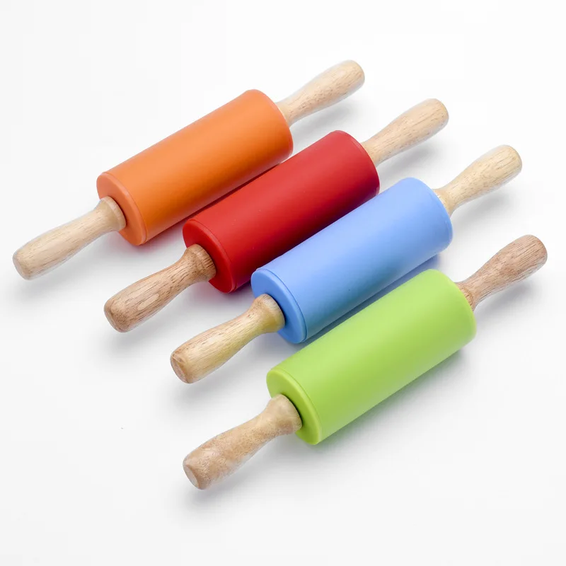 Silicone Rolling Pin 4 Color Solid Wood Handle Non Stick Roller Handheld Rollings Pin Kitchen Pastry Tool
Silicone Rolling Pin 4 Color Solid Wood Handle Non Stick Roller Handheld Rollings Pin Kitchen Pastry Tool