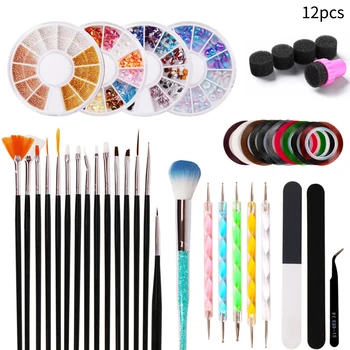12pcs Sponge Pedicure Practical Manicure Tool Set File DIY Dotting Polishing Multifunctional Fashion Design Granding Nail Art
12pcs Sponge Pedicure Practical Manicure Tool Set File DIY Dotting Polishing Multifunctional Fashion Design Granding Nail Art