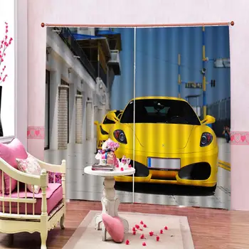 yellow car curtains photo Blackout Window Drapes Luxury 3D Curtains For Living room Bed room Decoration curtains 
yellow car curtains photo Blackout Window Drapes Luxury 3D Curtains For Living room Bed room Decoration curtains