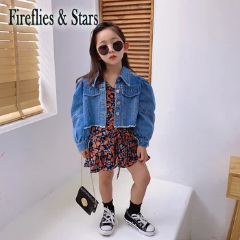 Spring Autumn girls 2 pcs set baby denim jacket + dress kids suits children fashion clothes puff sleeve floral print 1 to 9 yrs
Spring Autumn girls 2 pcs set baby denim jacket + dress kids suits children fashion clothes puff sleeve floral print 1 to 9 yrs